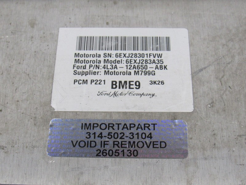 04 Ford F150 5.4L 4x4 ECU ECM PCM Engine Computer BME9 4L3A-12A650-ABK
