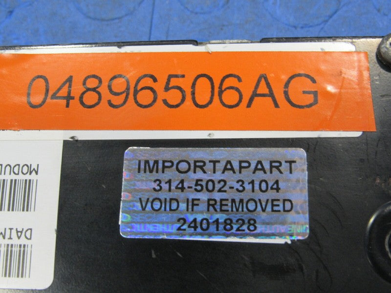 PROGRAMMED PLUG & PLAY 03-04 Concorde Intrepid 3.5L ECM 506 04896506AG
