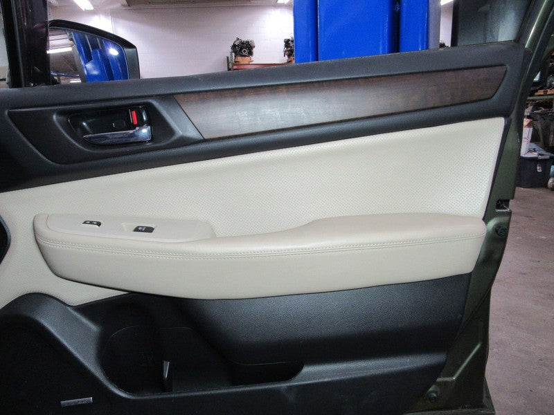 15-16 Outback Right RH Passenger Side Front Door Trim Panel Tan