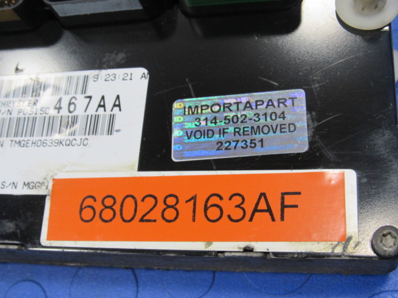 PLUG & PLAY 09 Jeep Commander XK 3.7L V6 Engine Computer ECU 68028163 