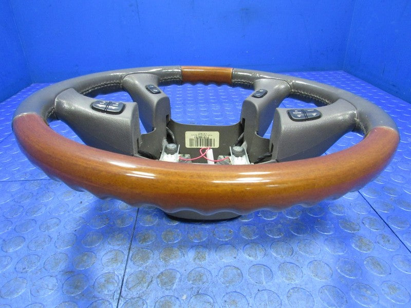 03-06 Escalade Yukon Denali Leather Wrapped Wood Grain Steering Wheel 