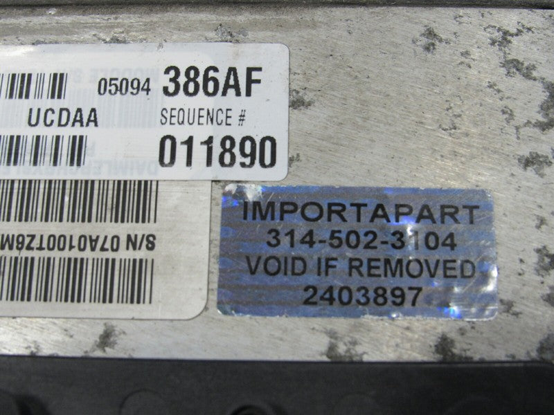 PROGRAMMED PLUG & PLAY 08 Dodge Ram Truck Hemi 5.7L ECU 05094386AF 386
