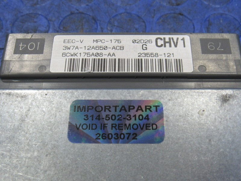 03 Crown Victoria Grand Marquis ECU ECM PCM Engine Computer 3W7A-12A65