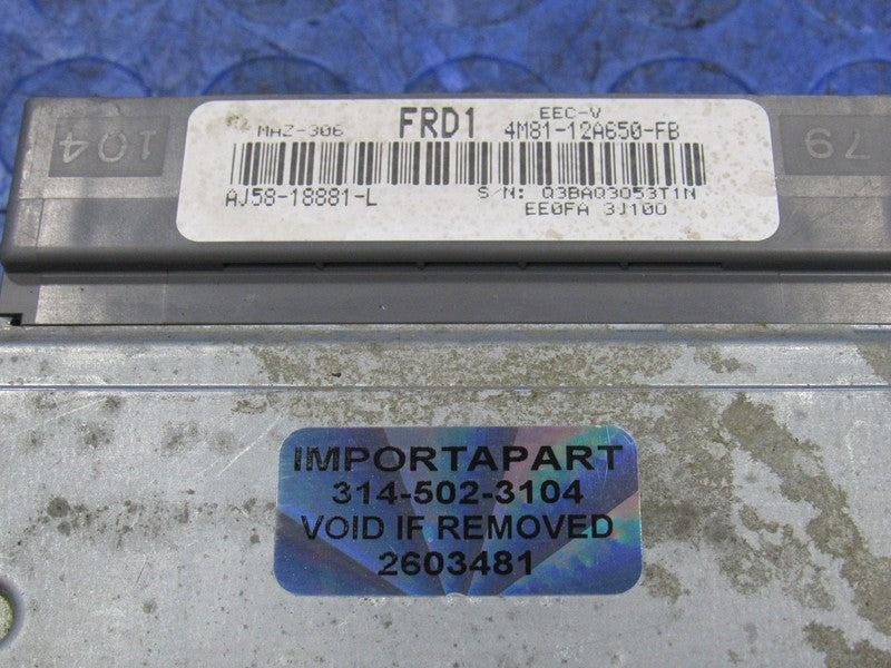 03-04 Mazda 6 S 3.0L V6 AT ECU ECM PCM Engine Computer AJ58-18881-L 34