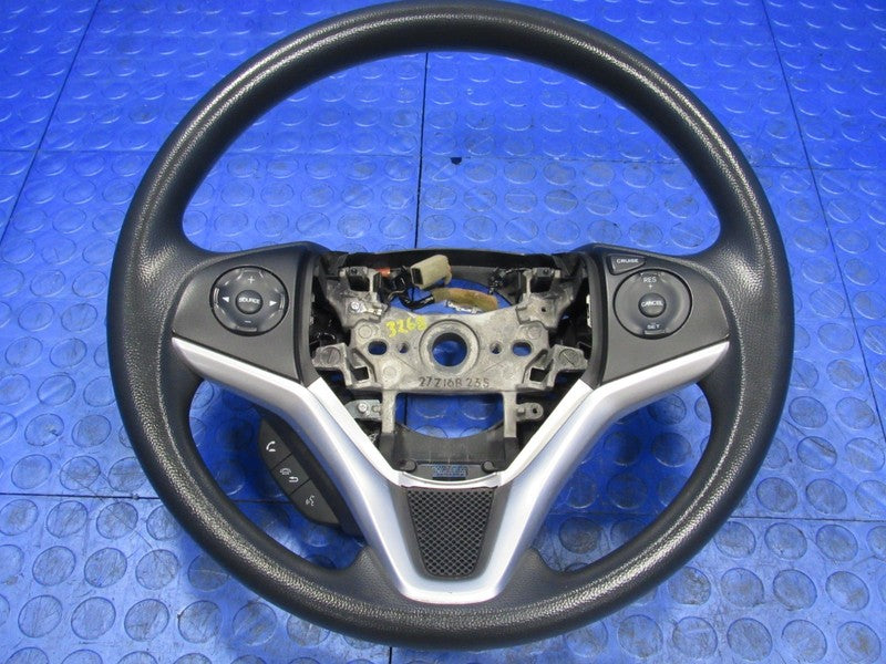 15-20 Honda Fit 16-22 HRV Black Vinyl Rubber Steering Wheel Cruise Swi