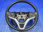 15-20 Honda Fit 16-22 HRV Black Vinyl Rubber Steering Wheel Cruise Swi