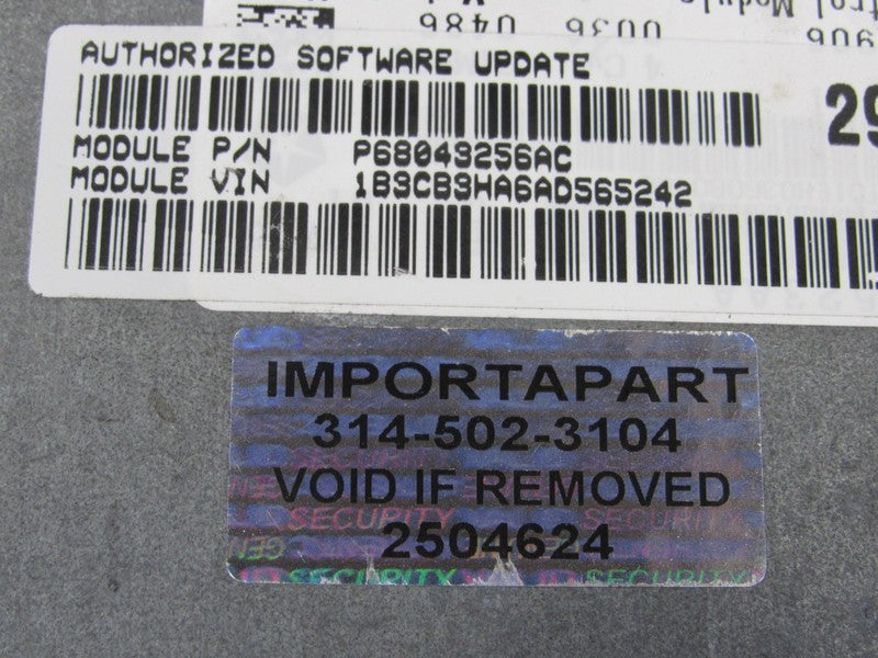 PROGRAMMED PLUG & PLAY 10 Dodge Caliber 2.0L CVT ECM 68043256AC 256 PR