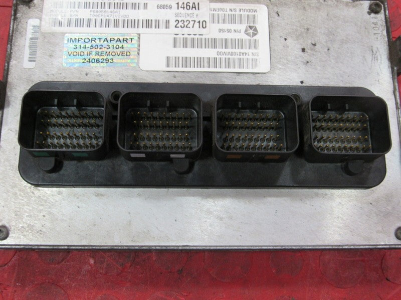 11 Grand Cherokee WK 5.7L V8 ECU ECM PCM Engine Computer 68059146AI 14