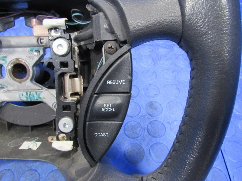 99-04 Ford Mustang SN95 Leather Steering Wheel Cruise Control Dark Cha