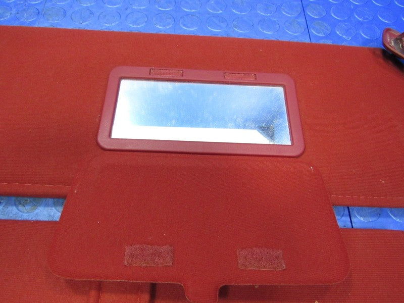87-96 F150 F250 F350 Bronco Right Left Sun Visor Shade Red Pair Set 54