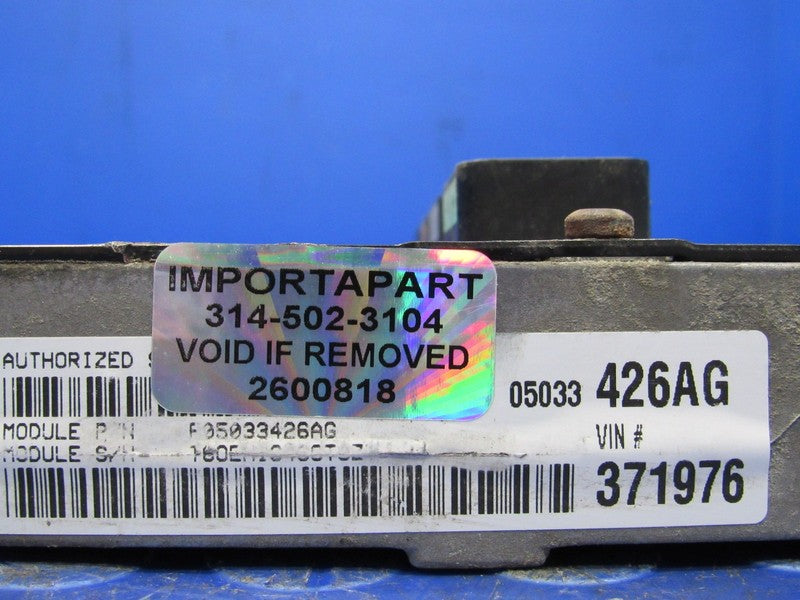 PROGRAMMED PLUG & PLAY 06 PT Cruiser 2.4L AT ECM 05033426AG 426 PROG 0