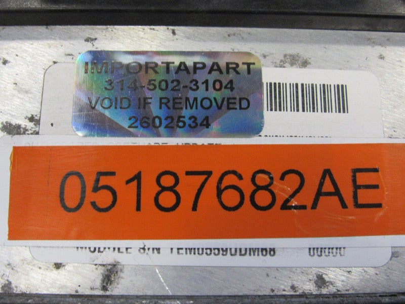 PROGRAMMED PLUG & PLAY 09 Jeep Wrangler JK 3.8L AT ECU 05187682AE 682 