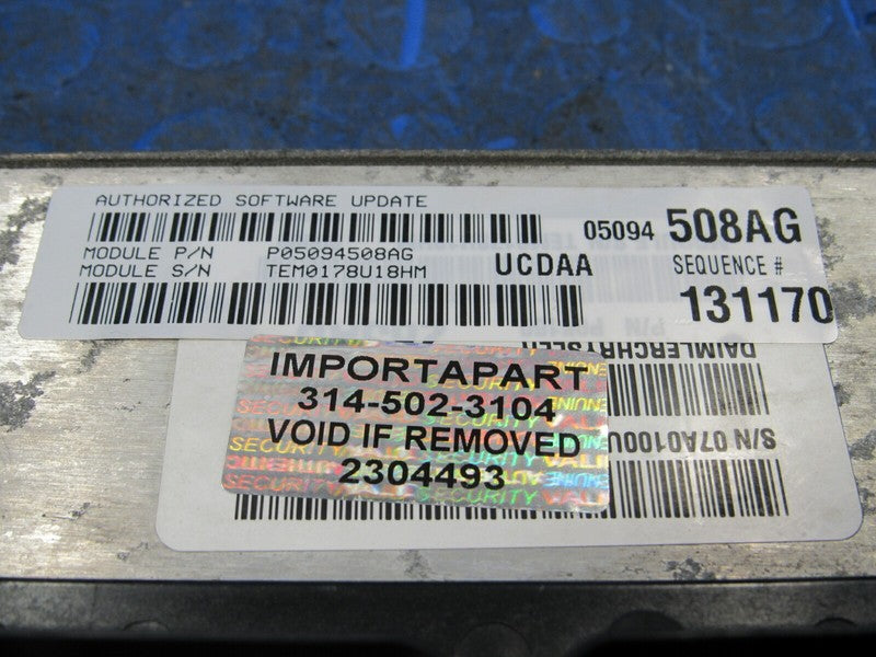 08 Dodge Ram Truck 1500 5.7L ECU ECM PCM Engine Computer 05094508AG 50