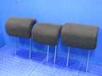 09-13 Honda Fit Rear Seat Headrests Head Rest SET of Three Graphite Bl
