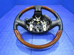 02-05 Lexus SC430 Driver Steering Wheel Wood Grain Black Leather OEM 2