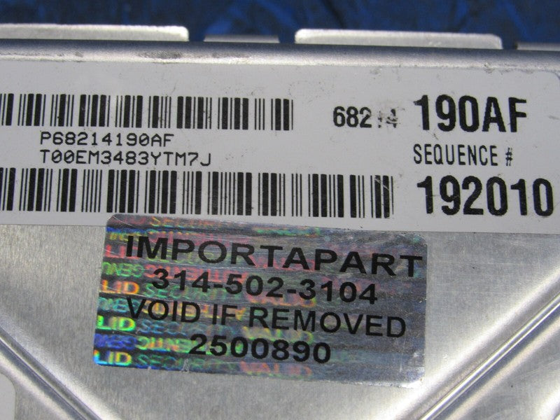 PROGRAMMED PLUG & PLAY 14 Charger 300 3.6L RWD AT ECM 68214190AF 190 P