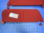 87-96 F150 F250 F350 Bronco Right Left Sun Visor Shade Red Pair Set 54