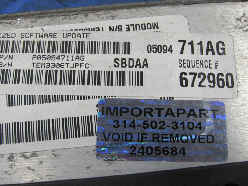 PROGRAMMED PLUG & PLAY 07 Dodge Durango 5.7L Hemi ECU 05094711AG 711 P