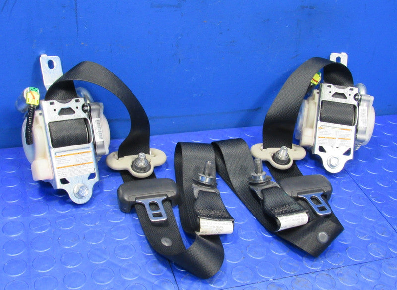 16-21 Honda Civic Sedan Front LH Driver RH Passenger Seat Belt SET Bla