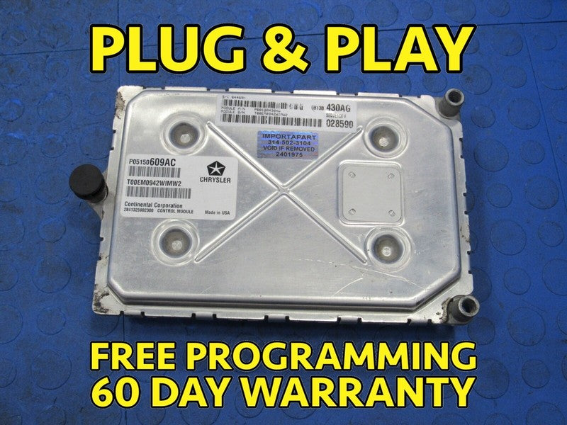 12 Charger 300 3.6L ECU ECM PCM Engine Computer Control 430 68138430AG