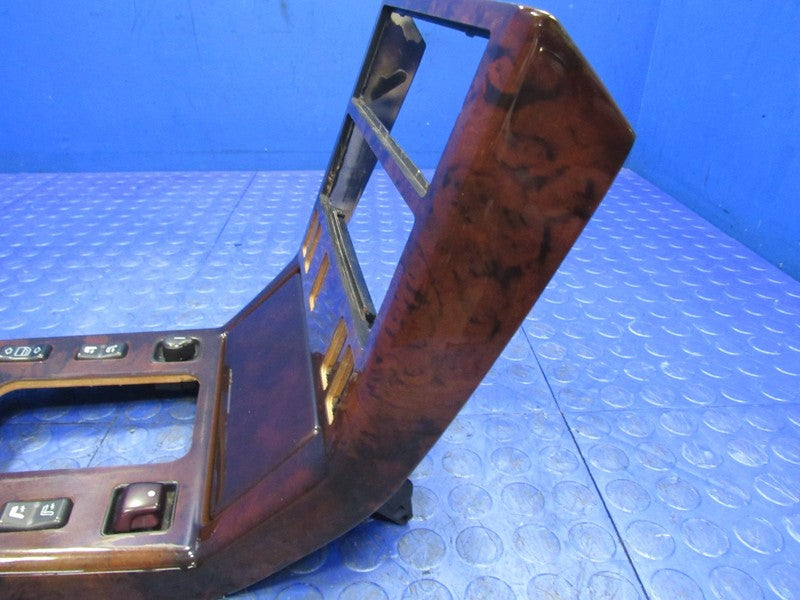 90-95 Mercedes R129 SL500 300SL Front Center Console Shift Bezel Walnu
