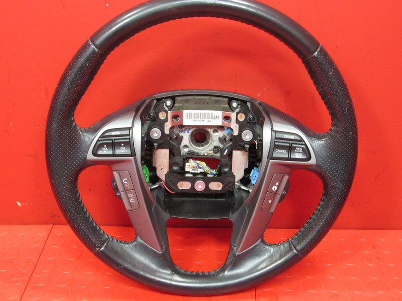 09-15 Honda Pilot Black Leather Steering Wheel OEM Cruise Phone Switch