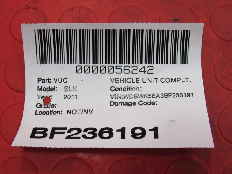 06-11 Mercedes SLK280 SLK300 / 06-07 C350 Rear Carrier Differential 3.
