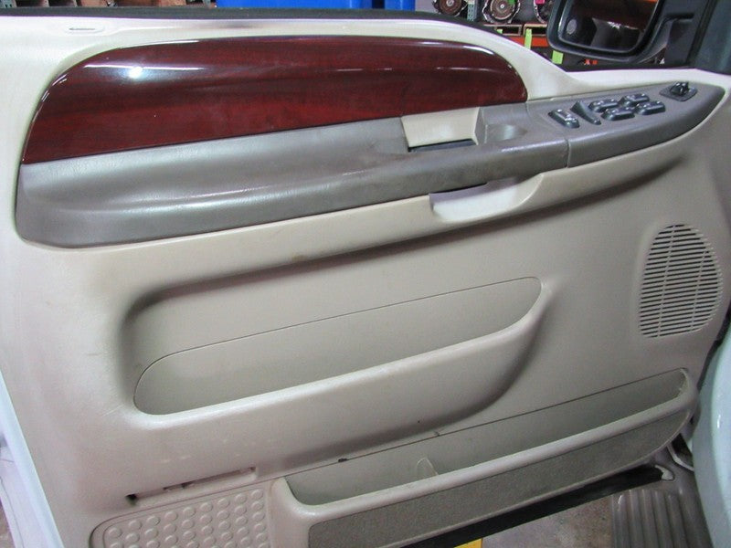 04 Ford Excursion Left LH Driver Side Front Door Trim Panel W/O Window
