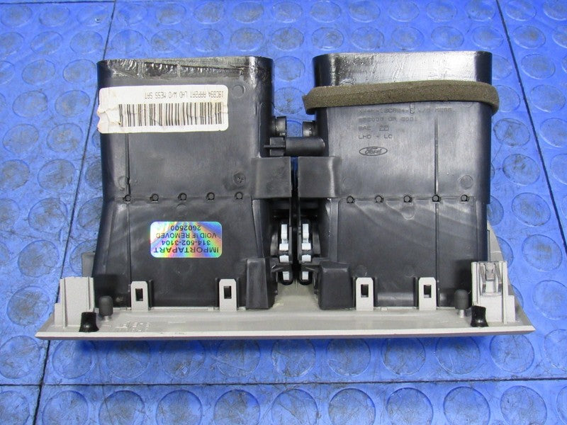 03-06 Lincoln LS Upper Center A/C Dash Air Vents Vent Bezel Trim Silve