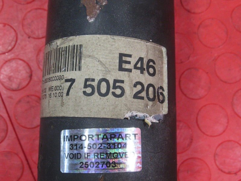 01-03 BMW 330i 330Ci RWD Manual 5 Speed ZF Front Half Driveshaft Prop 