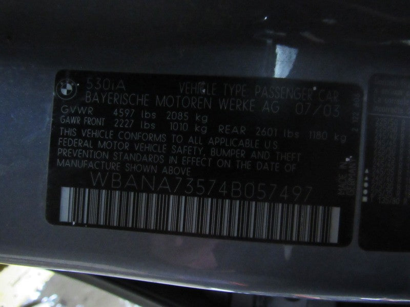 04-05 BMW 525 530 545 645 ABS Anti Lock Brake Pump 6 766 300