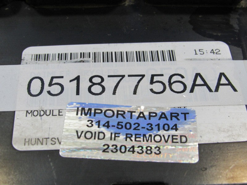 06 Caravan Town & Country ECU ECM PCM Engine Computer 756 05187756AA P