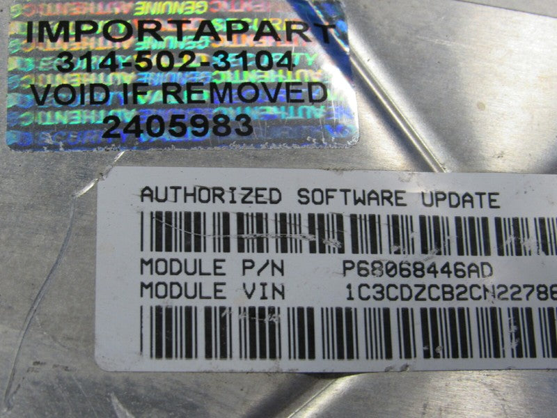 12 Avenger Chrysler 200 2.4L ECU ECM PCM Engine Computer 68068446AD 44