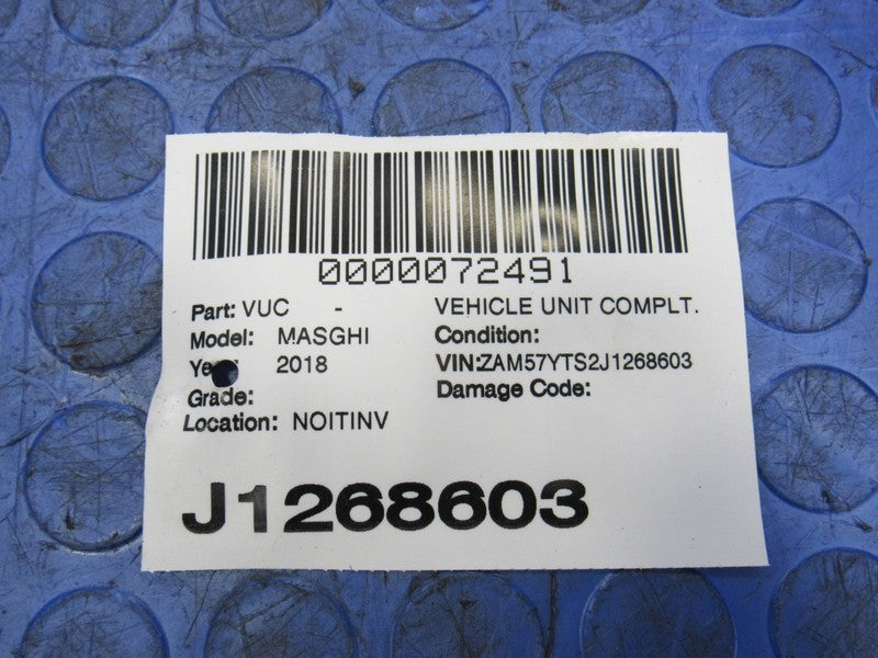 18-21 Maserati Ghibli M157 Right Passenger Sunvisor Sun Visor Screen B