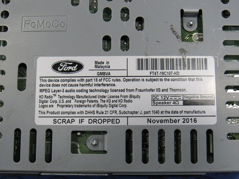 15-18 Ford Edge Audio Radio Stereo CD MP3 Player Receiver FT4T-19C107-