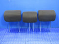 09-13 Honda Fit Rear Seat Headrests Head Rest SET of Three Graphite Bl