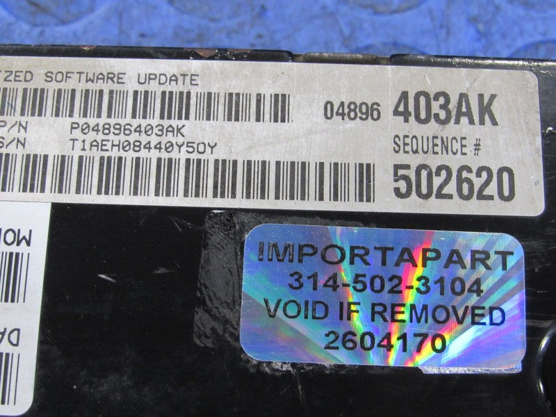 PROGRAMMED PLUG & PLAY 05 Chrysler 300 Magnum 3.5L ECM 04896403AK 403 