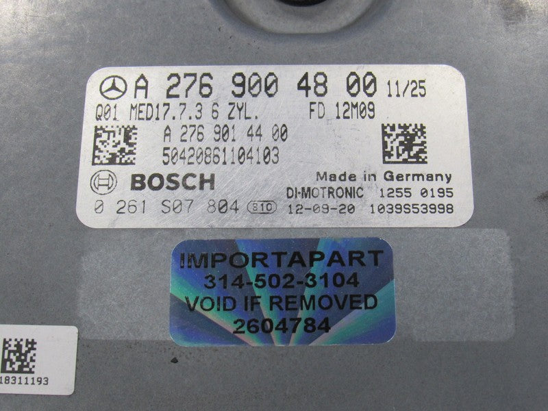 12-13 Mercedes ML350 3.5L ECU ECM Engine Computer UNLOCKED 276 900 48 