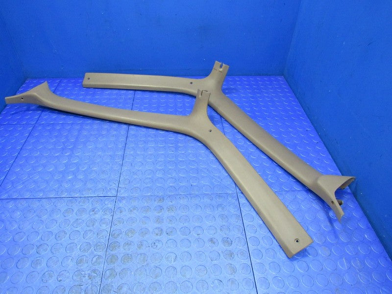 92-96 Ford F150 F250 F350 Bronco Right Left A-Pillar Trim Set Tan Moch