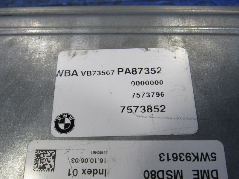07-08 BMW 135i 335i 535i MSD80 DME ECU ECM PCM Engine Computer 7 573 7