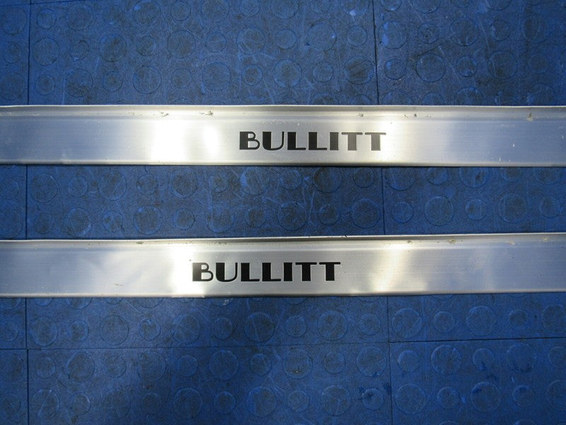 01 Ford Mustang GT Bullitt Left Right Aluminum Door Sill Scuff Plate P