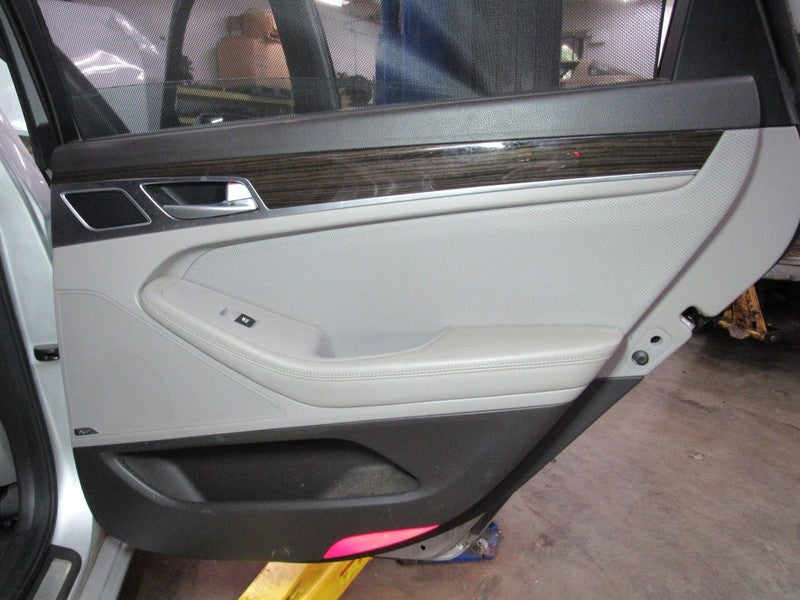 15-17 Genesis G80 Right RH Passenger Side Rear Door Trim Panel Gray