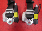 08-09 Pontiac G8 Front Driver Passenger Seat Belts Retractors Pair Bla