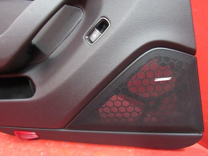 10-16 Porsche Panamera Rear Driver Left Interior Door Panel Bose Black