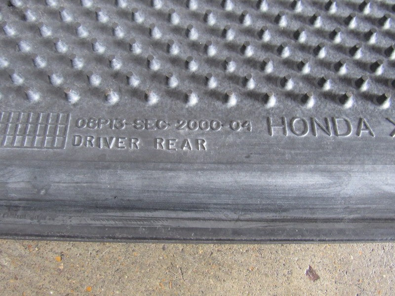 04-08 Acura TSX Original All-Season Black Rubber Floor Mats Set Liners
