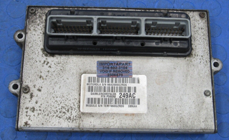 01 Dodge Durango 4.7 ECU ECM PCM Engine Computer Control 249 56040249A