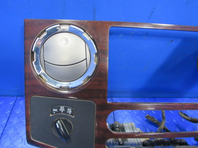 08-10 Ford F250 F350 Super Duty Heater Radio Bezel Surround Trim Woodg