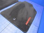 12-19 Fiat 500 Abarth Left Right Carpeted Floor Mat Set Pair Black Gen