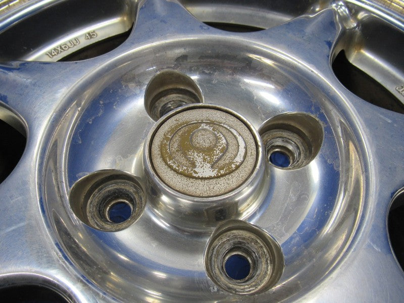 94 Mazda Miata M Edition Polished 14x6 OEM Wheel w/ Center Cap 4x100 +