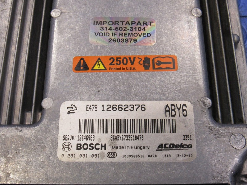 14-15 Chevrolet Cruze 2.0L Diesel ECU ECM PCM Engine Computer 12646983